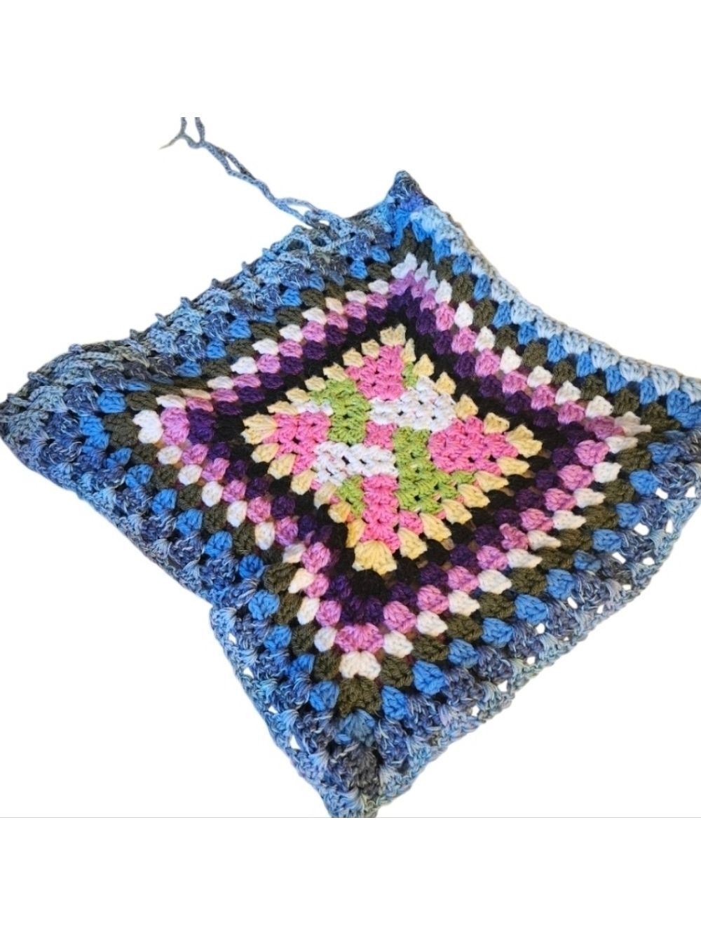 Handmade Crochet Granny Square Top Skirt Shawl Scarf Hat - Picture 13 of 17